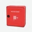 PVC fire hose cabinet, with transparent safety crashing door