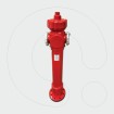 Aboveground hydrant DN80, Unbreakable RAL 3000