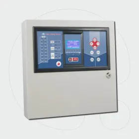 Fire detection panels with 8,12 & 16 zones with LCD display