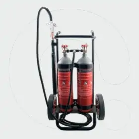 Trolley Fire Extinguisher 10 kg (2x5kg) Dioxide Carbone (CO2)