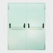 Double leaf Fire Door 60' (1000+500) x 2.150 mm