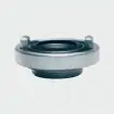 Solid couplings with external thread and washers