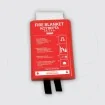 Fire blanket 0,9 x 0,9 m in a hard PVC box